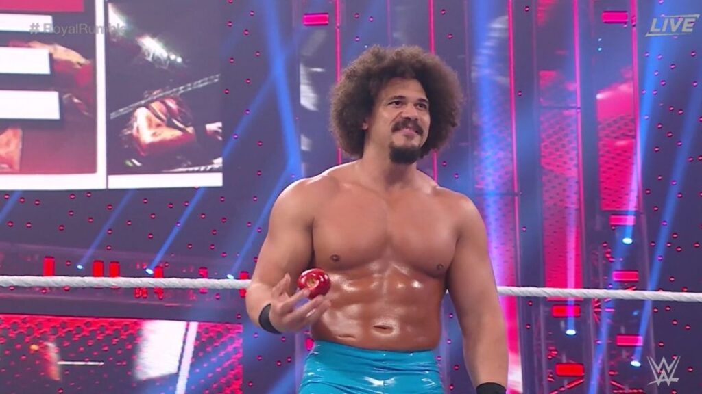 Carlito on WWE return, Royal Rumble, where his apple gimmick came from
